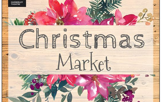 Christmas style wreath with writing on top Christmas Market